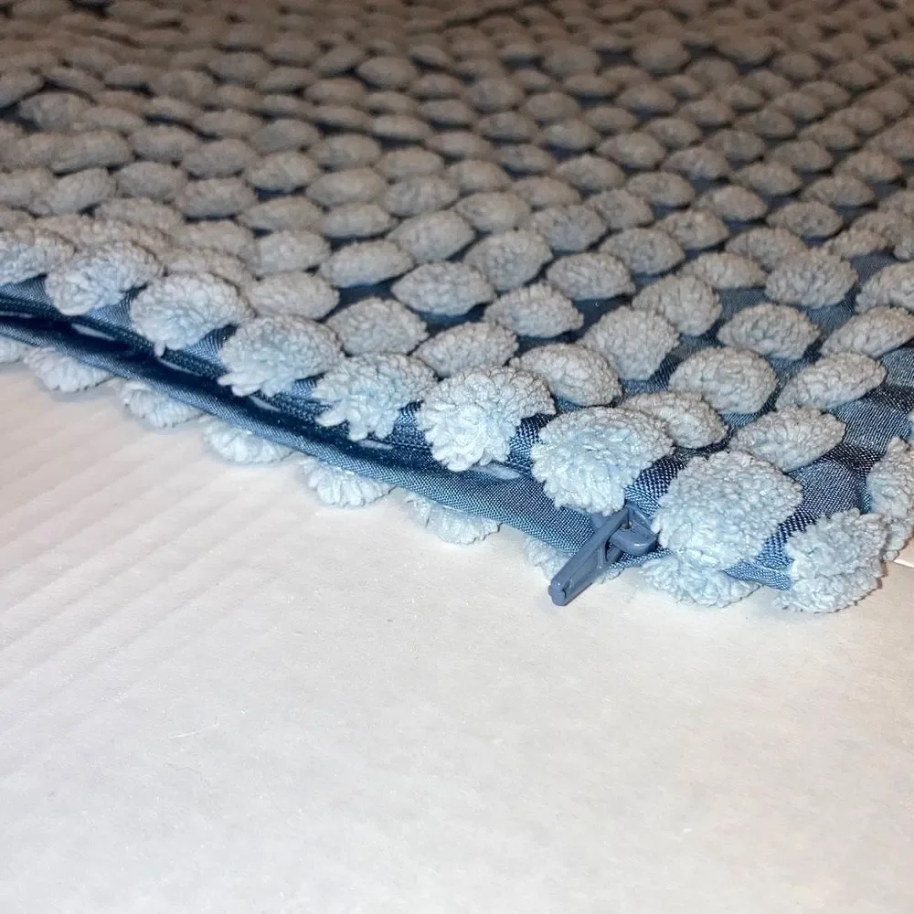 IKEA SVARTPOPPEL Pale Blue Tactile Dots Pattern Pillow Cover 20 x 20 inches